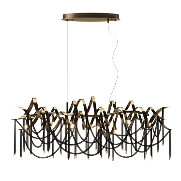  Chic Odeon Chainy Chandelier 3D model image 1 