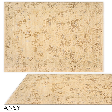 Shabby Classic Handmade Rug 3D model image 1 