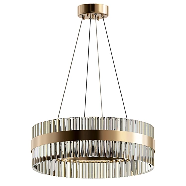 Saturno Gold Chandelier Model Vray 3D model image 1 