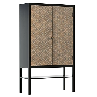 Modern Lynne Cabinet with UVs 3D model image 1 