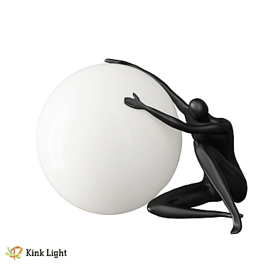 Polly Black Table Lamp 3D model image 1 