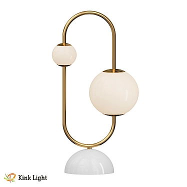 Alana White Desk Lamp 3D model image 1 