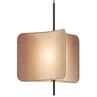 Sleek Industrial Tinto Pendant Light 3D model image 1 