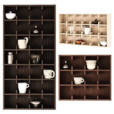 Saetter Copenhagen Shelving Set 3D model image 1 