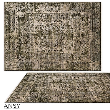 Handmade Erased Mamluk Carpet 3D model image 1 