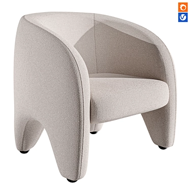 YUZU Flex Chair - Design Excellence 3D model image 1 