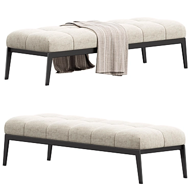 Sleek Tuulla Modern Bench 3D model image 1 