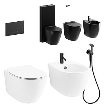 Luxury Bathroom Set: Simas Vignoni + CEA 3D model image 1 