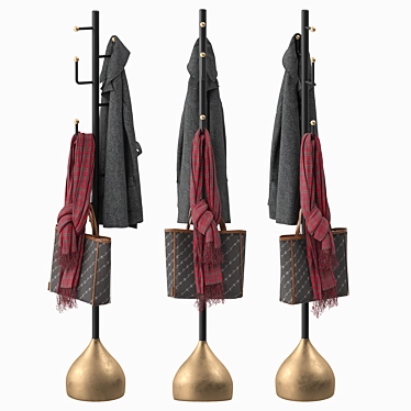 Bedroom Coat Rack Stand Model 3D model image 1 