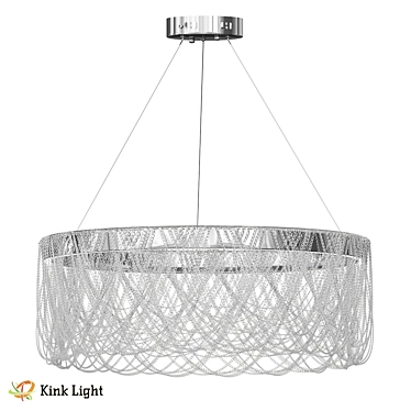 Modern Chrome Rixi Pendant Chandelier 3D model image 1 