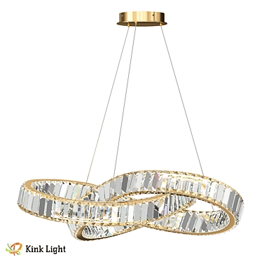 Olli Bronze Pendant Light 60cm 3D model image 1 