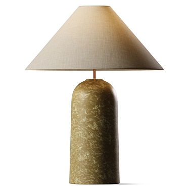 Ceramic XXL Desk Lamp Base 3D model image 1 