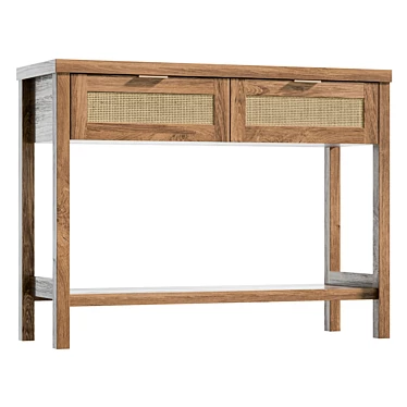 Tropical-inspired Console Table 3D model image 1 