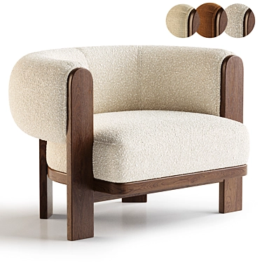 Elegant Vanderbilt Chair, 3Ds Max 3D model image 1 