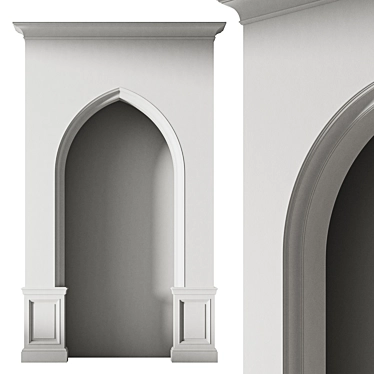 Customizable Model Arabic Arch 3D model image 1 