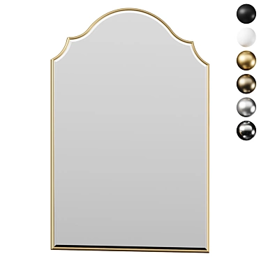 Modern Beveled Accent Mirror 3D model image 1 