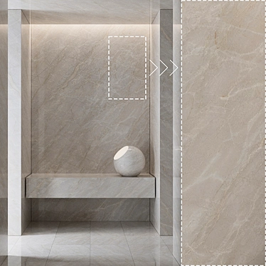 High-detail Marble Stone Panels 3D model image 1 