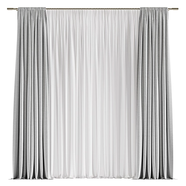 Refurbished Curtain Design 3D model image 1 