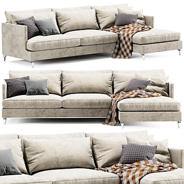 DAVE Sofa bed with chaise longue By Milano Bedding