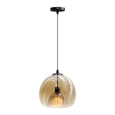 Sleek Focus Pendant Lamp 3D model image 1 