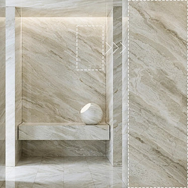 Luxury Marble Stone Texture Set 3D model image 1 