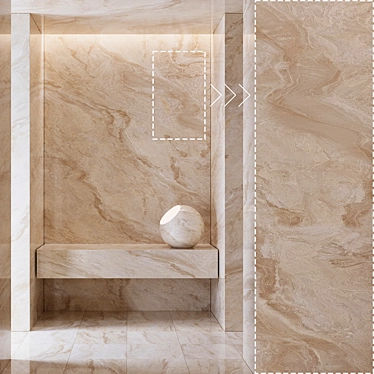 Luxury Marble Stone 3D Panels 3D model image 1 