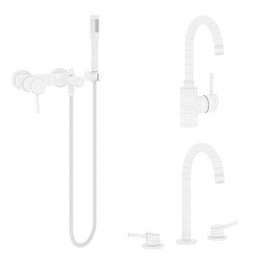Grohe Concetto Mixer Set 3D model image 1 