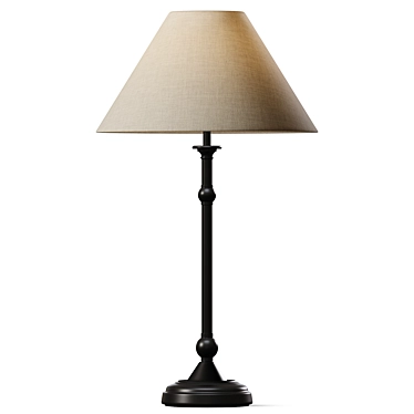 Elegant Laura Ashley Table Lamp 3D model image 1 