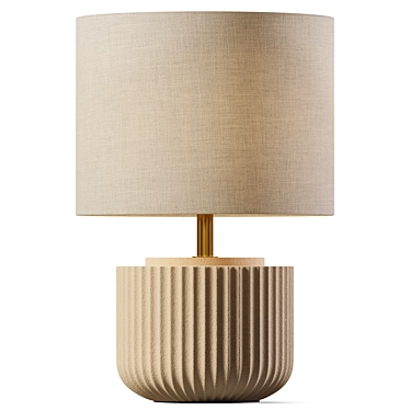 Handcrafted Cole Table Lamp 3D model image 1 