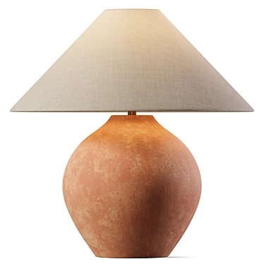 Artisan Terracotta Lynton Lamp 3D model image 1 