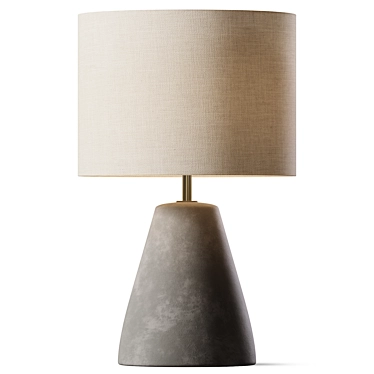 Amaresh Concrete Table Lamp 3D model image 1 