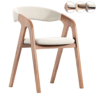 Ergonomic Monti Chair in 3D 3D model image 1 