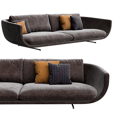 Bold Statement Montreal Sofa 3D model image 1 