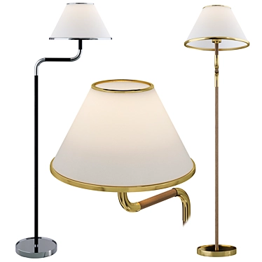 Rigby Medium Bridge Arm Floor Lamp by Visual comfort