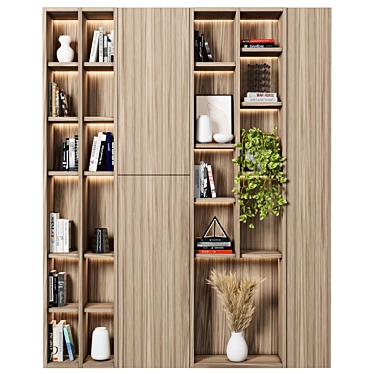 Modular High-Quality Storage Shelving 3D model image 1 