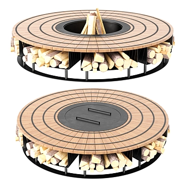 Title: Modern Fire Pit Design  3D model image 1 