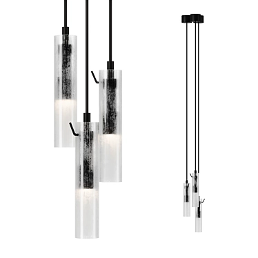  Triple Pendant Chandelier Fixture 3D model image 1 