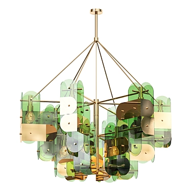 Elegant ASTA Chandelier: Unique Design 3D model image 1 