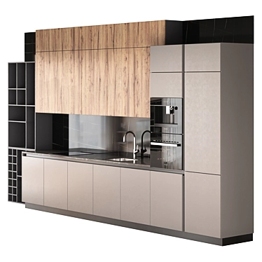 Linear Kitchen Maria Jazz 3D model image 1 