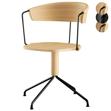 Modern UNCINO A Chair by Mattiazzi 3D model image 1 