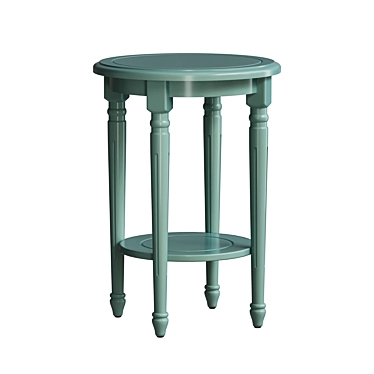 Two-tiered Eucalyptus Green Coffee Table 3D model image 1 