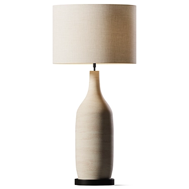 Elegant Noelle Tall Table Lamp 3D model image 1 