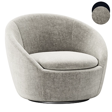 Cozy Swivel Chair: Modern Armchair 3D model image 1 