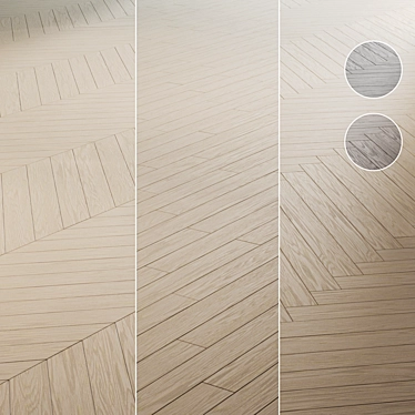 Modular Parquet Boards in 3 Finishes 3D model image 1 