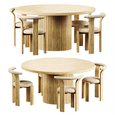 Modern Dining Set Soho Home 3D model image 1 