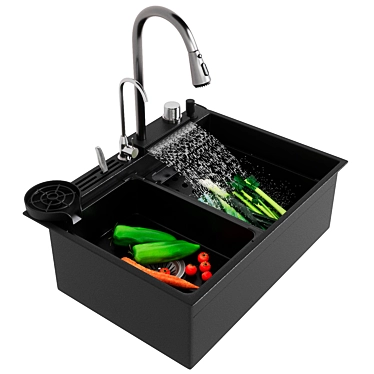 Multi-Functional Sink with Textures 3D model image 1 