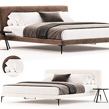 Modern BoConcept Arlington Bed[frame] 3D model image 1 