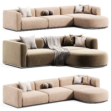 Elegant Bagutta Sofa for Sale 3D model image 1 