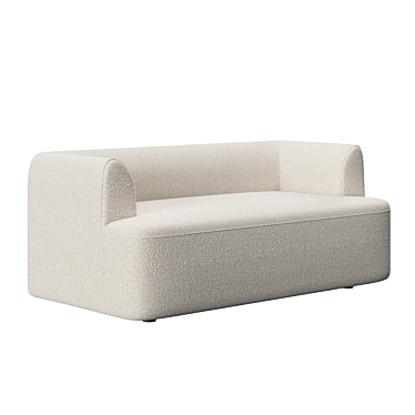 Boucle Gala 2 Seater Sofa 3D model image 1 