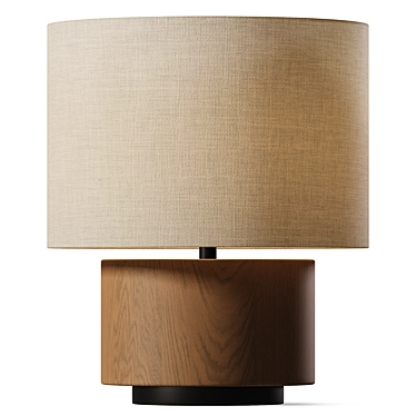 Modern Sunds Shaded Table Lamp 3D model image 1 